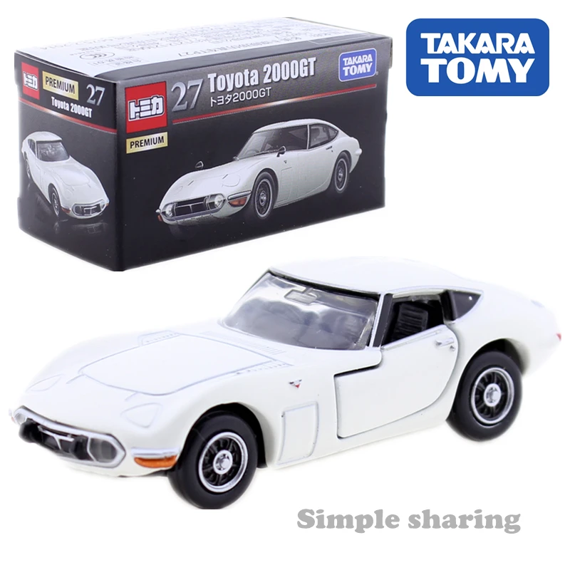 Discount Tomy Tomica Premium car toy tank plane Vehicles HONDA NISSAN GTR Porsche TOYOTA Subaru cars Diecast toy model kit toys - Цвет: 27 Toyota 2000GT