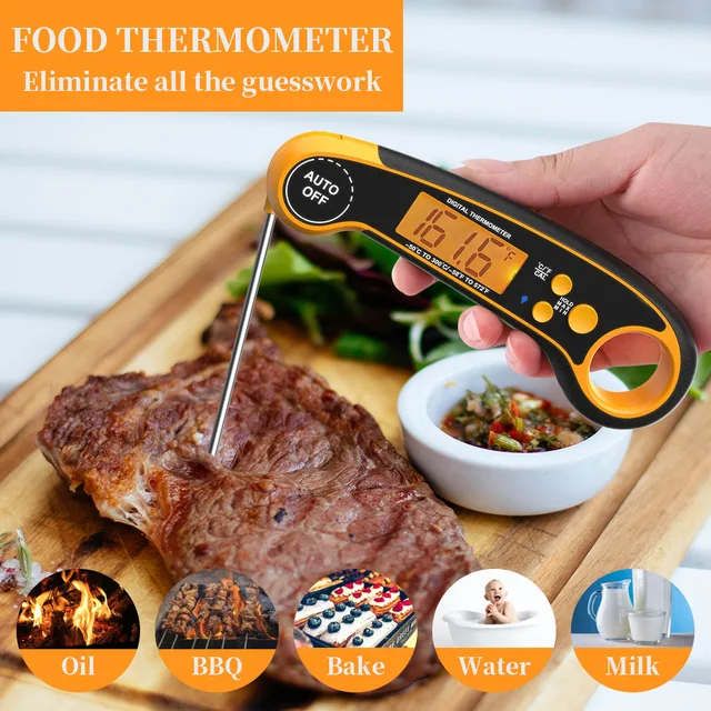 Étel Digitális Hőmérő Konyha Kültéri Hőmérők Hús Bbq Vízálló Főzőszonda Szerszámok - Image 6