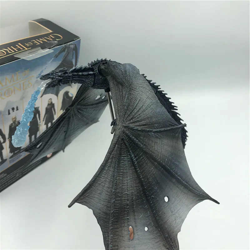 Игра престолов Сезон 8 Viserion ледяной дракон сустав подвижные ПВХ Рисунок ночной король Рыцарь Модель коллективные игрушки 19 см