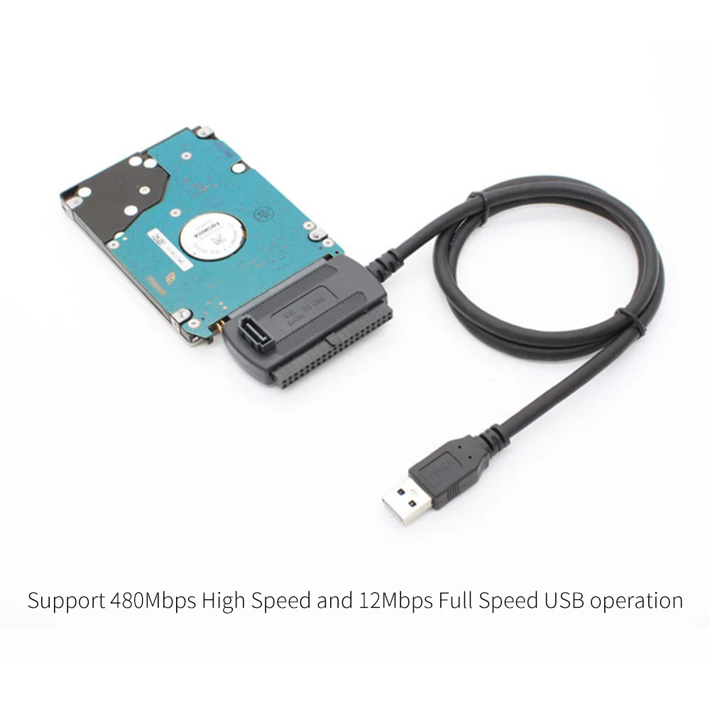 Адаптер для ATA PATA IDE Drive к USB 2 0 кабель конвертер жесткого диска HDD 5 &quot3 5&quot Plug and Play