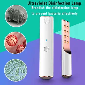 

Portable LED-Ultraviolet Disinfection Stick Mask Germicidal Lamp Sterilization Germicidal Bacterial Disinfect Virus Lights