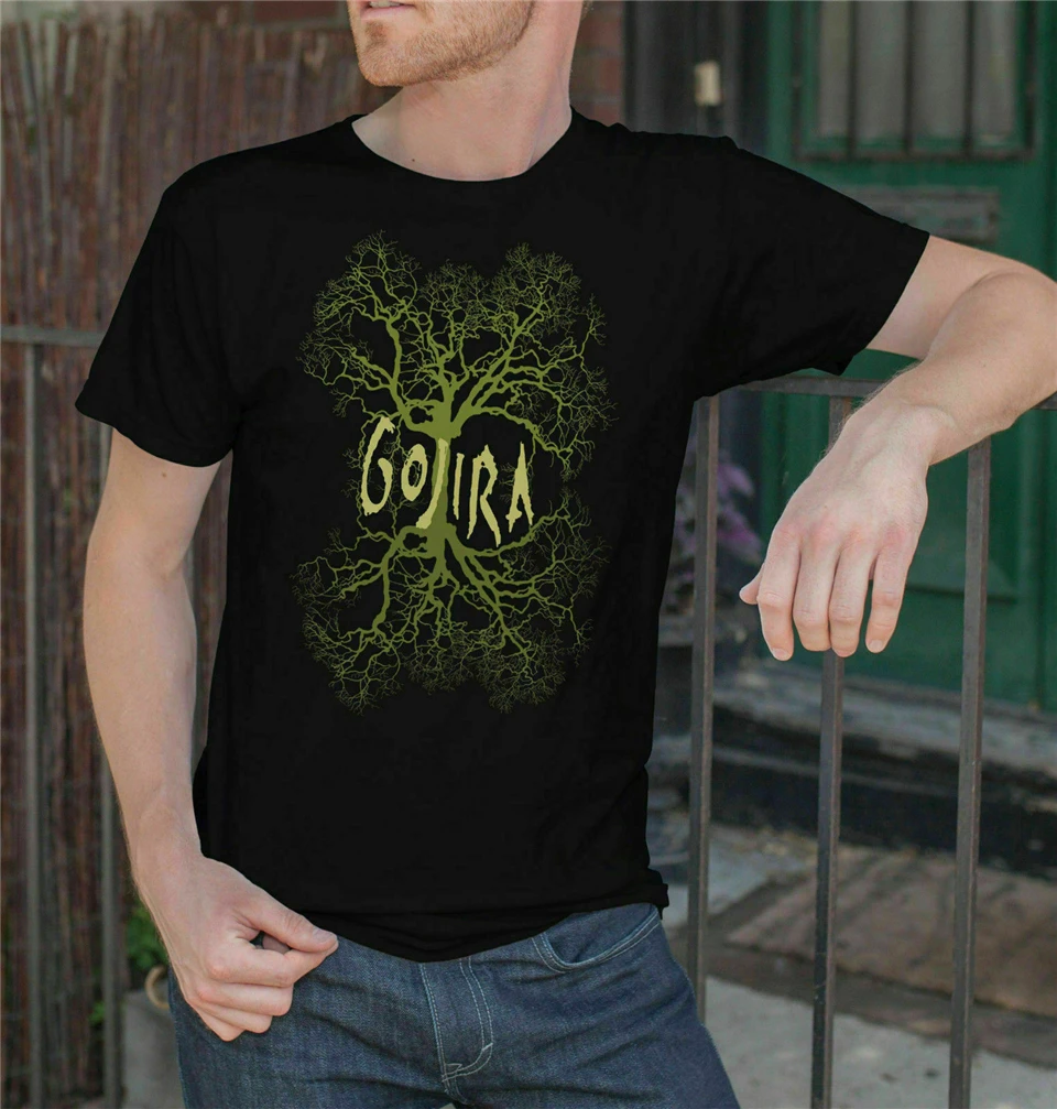 Gojira Мужская черная футболка с металлической лентой Fan Tee Футболка размер S-3Xl