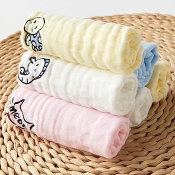 

5pcs/set Pack Baby Washcloths Small Baby Towel Wipes 30*30cm Soft Baby Wipes Multicolors Baby Feeding Towels