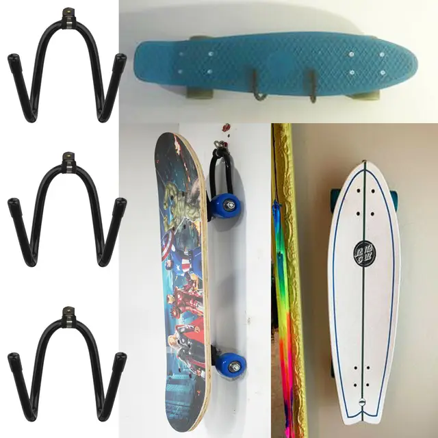 Cintres Muraux pour Skateboard, Design de Rangement Horizontal T1, pour  Planche à Roulettes - AliExpress