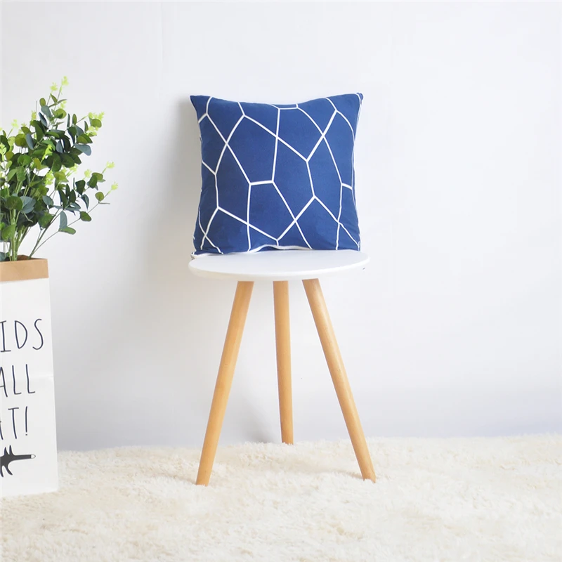 2 PCS Throw Pillow Cases Printed Cushion Covers Elastic 45*45cm Matching Sofa Cover and Chair Cover