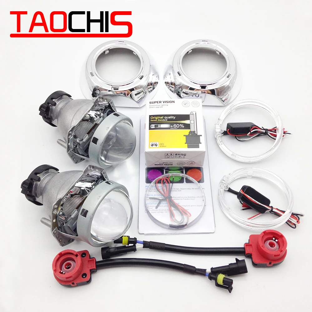 TAOCHIS 3 0 дюймов би ксенон Hella 3R G5 объектив проектора HID D2S кожух дьявол глаза фара