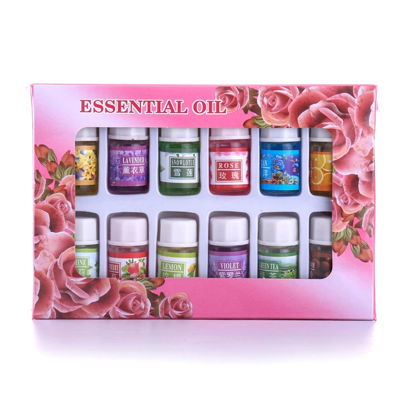 

3ml*12pcs Oil Packet Watersoluble Essential Oils for Aromatherapy Lavender Oil Diffuser with 12Kinds of Fragrance