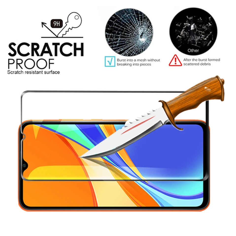 2in1 Tempered Glass for Xiaomi Redmi 9C 9A 9 C Full Cover Camera Screen Protector for Xiomi xiaomi Redmi Note 9 pro glass film mobile tempered glass