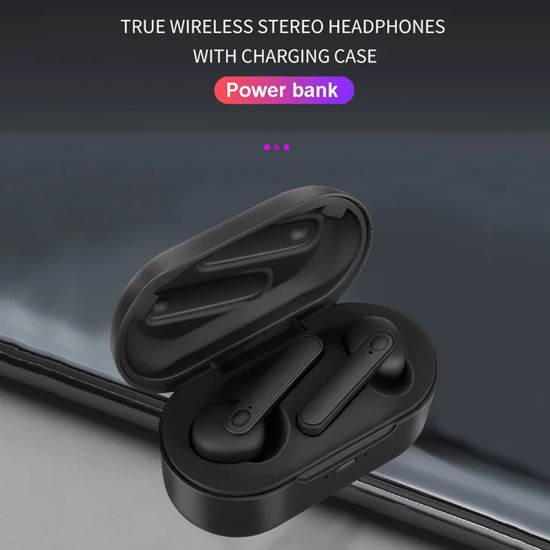 TWS DT-5 HD Call Bluetooth 5.0 Wireless Earphones Smart Noise Cancelling In Ear Earbuds 4h Music Time Waterproof Sports Headset