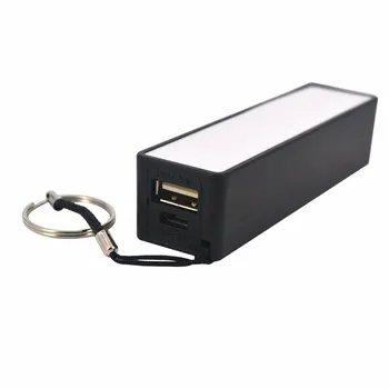 USB Power Bank portatile con portachiavi 2600mAh Power Bank esterno scatola confezione 18650 caricabatterie senza batteria