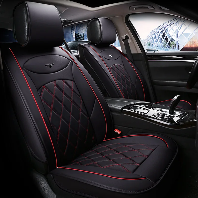 

Newest fashion universal luxury leather car seat cover for Volkswagen toyota honda tesla nissan skoda most of model seat cushion