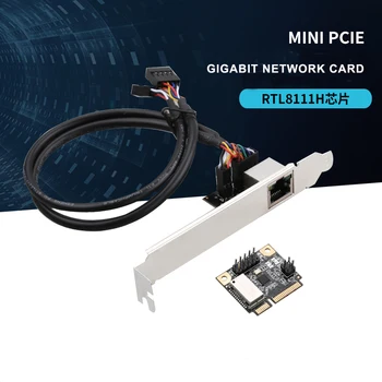 

Mini PCI-E To Gigabit Ethernet Network Card 1000M RJ45 Port To Mini PCI Ex P6C9