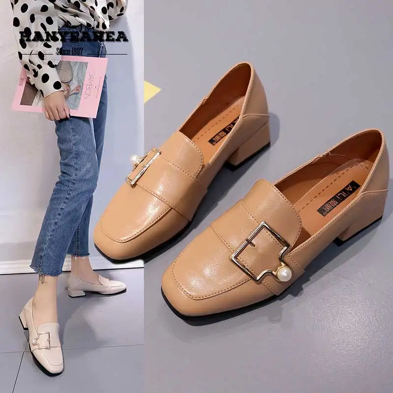 

Rhine Stone Buty Damskie Na Obcasie Sweet Elegane Women's Shoes Concise Fashion Thick Heel Buty Damskie Na Obcasie
