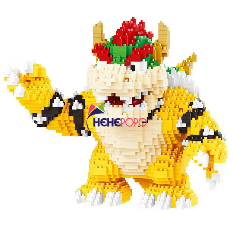 2200 шт. 21822 алмазные блоки мультяшные фигурки Koopa King аниме микро DIY строительные