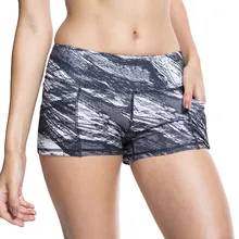 Женские набивные штаны для йоги, высокая прочность, боковые карманы, легинсы, быстросохнущие спортивные шорты для бега, фитнеса, йоги# T1P