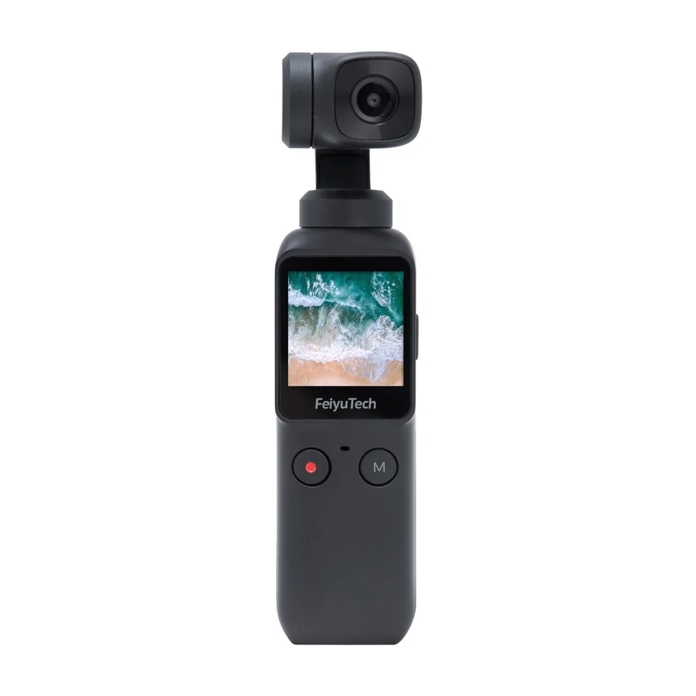 US $249.99 Feiyu Pocket 6Axis Gimbal Camera Stabilizer 4K HD 120 Wide Angle Smart Track BuiltIn WiFi Control Smartphone Vlog