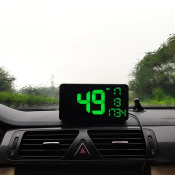 

Black Car Speed Meter Universal Mileage Measuring Auto Speedometers HUD