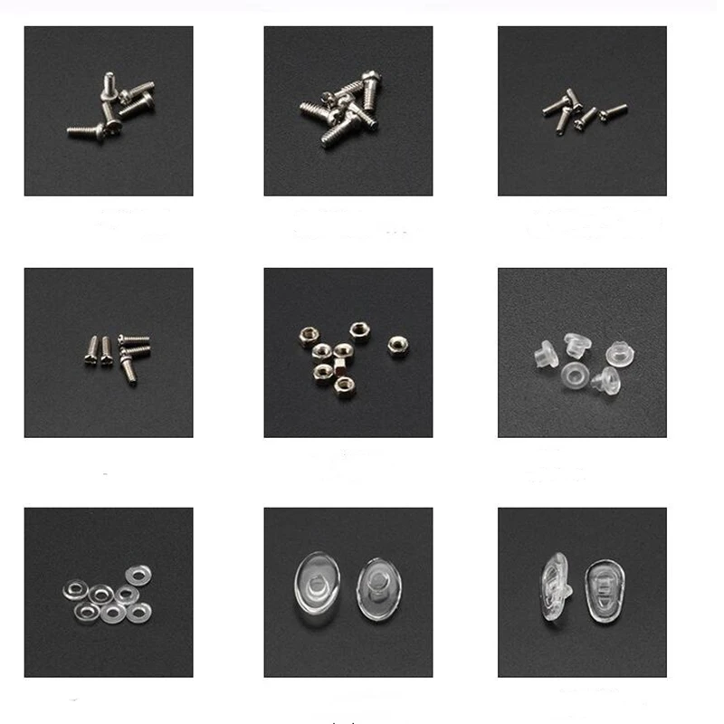 

Glasses Eyeglass Optical Repair Tool Sunglasses Screw Nut Nose Pad Assortment Set Easy To Carry Worldwide Store Tool Parts ZNS32