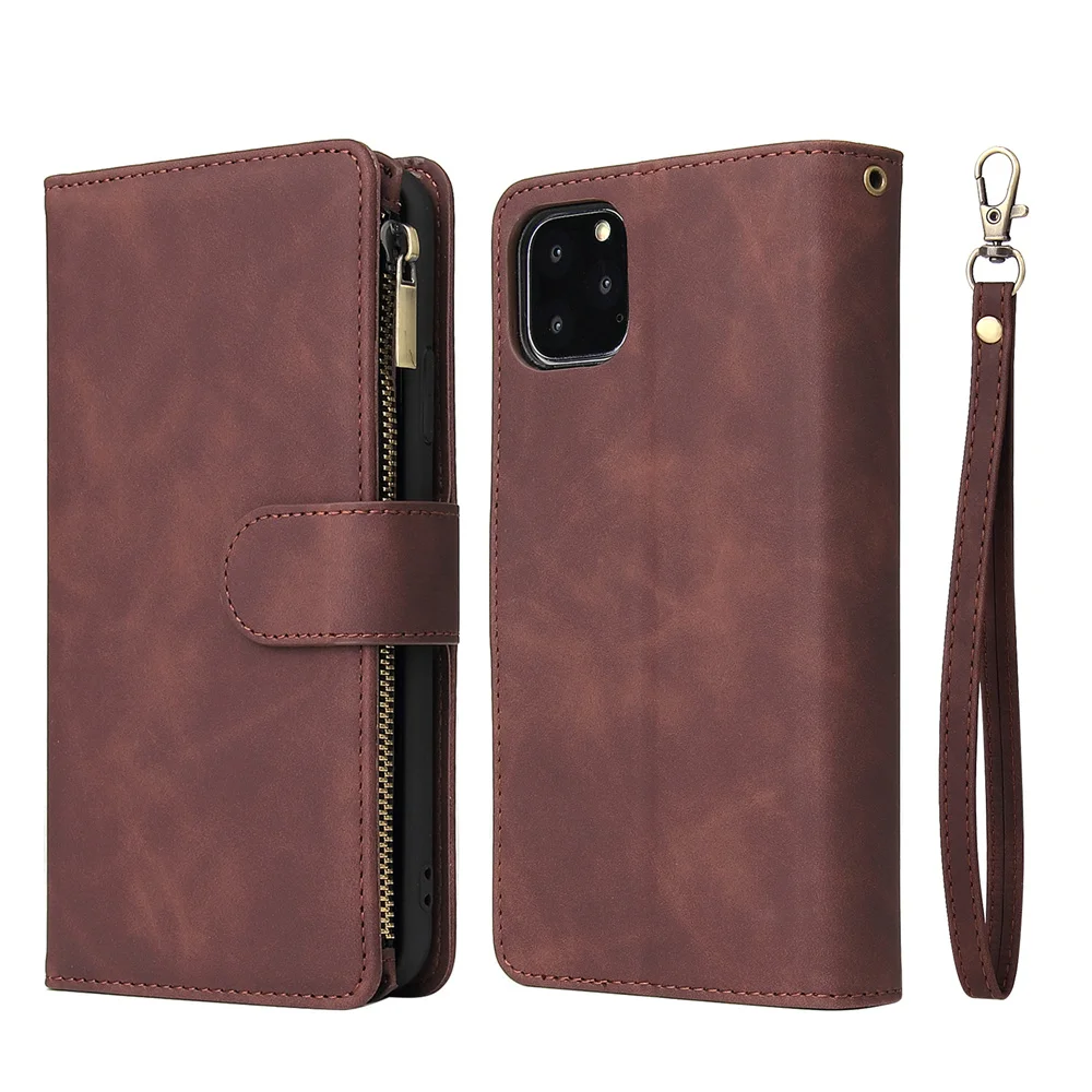 iphone 13 pink case Luxury Flip Leather Case For iPhone 13 12 Mini 11 Pro XS Max XR X SE 2020 8 7 6 6s Plus Zipper Wallet Card Stand Phone Bag Cover 13 mini case