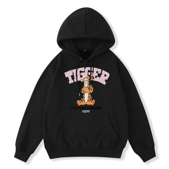 Felpa Disney Winnie the Pooh Tigger Letter Cartoon Print Pullover con  cappuccio manica lunga moda Unisex donna top 3 colori|Hoodies \u0026  Sweatshirts| - AliExpress