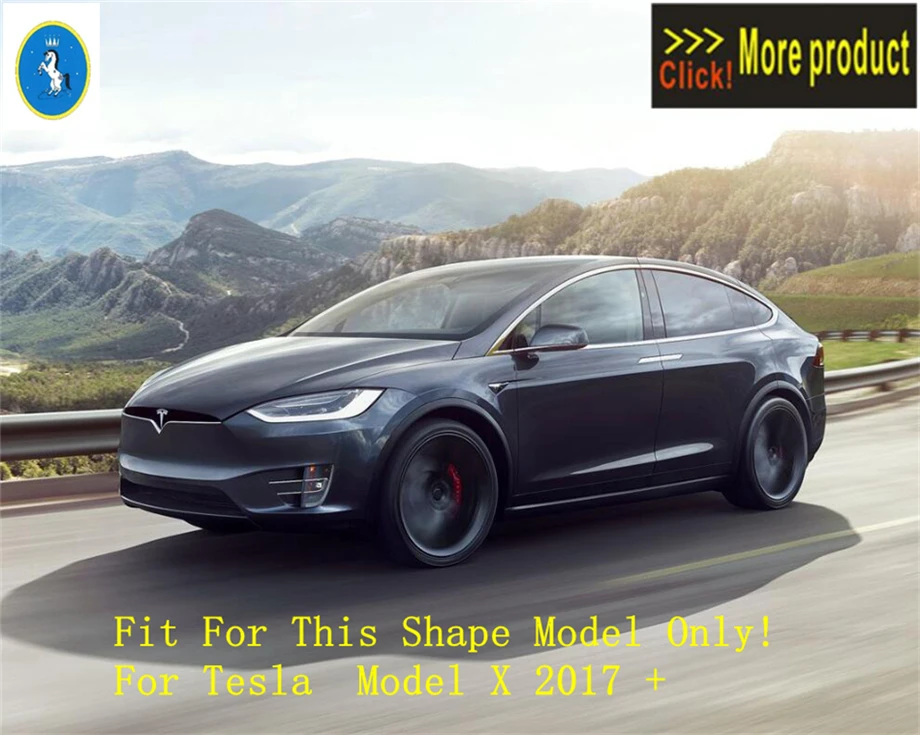 Yimaautotrim авто аксессуар зеркало заднего вида Корпус зеркала заднего вида комплект подходит для Tesla модель X- углеродное волокно ABS