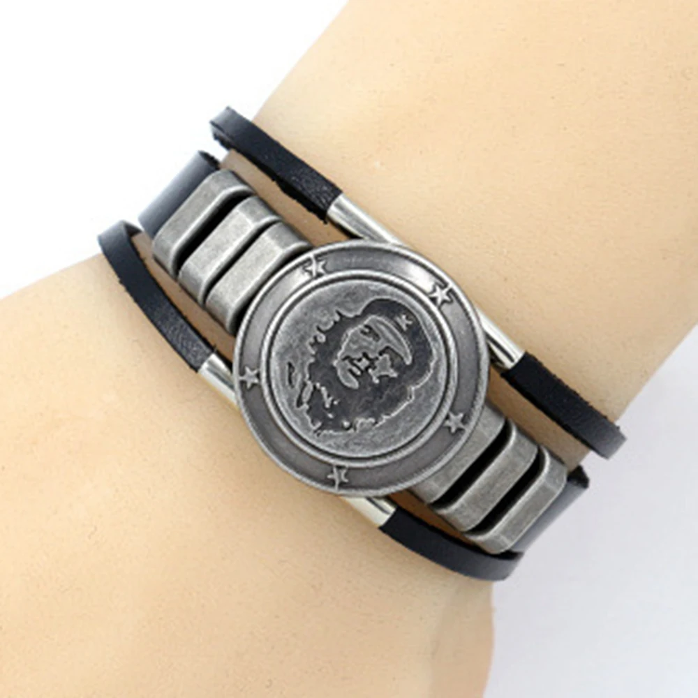 Men Warrior Bracelet Handmade Badge Bracelet