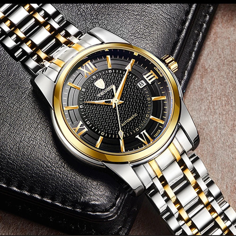 

TEVISE Luxury Brand Automatic Mechanical Watches Business Men Watches Gold Fashion Sport Military Wrist Watch Relogio Masculino