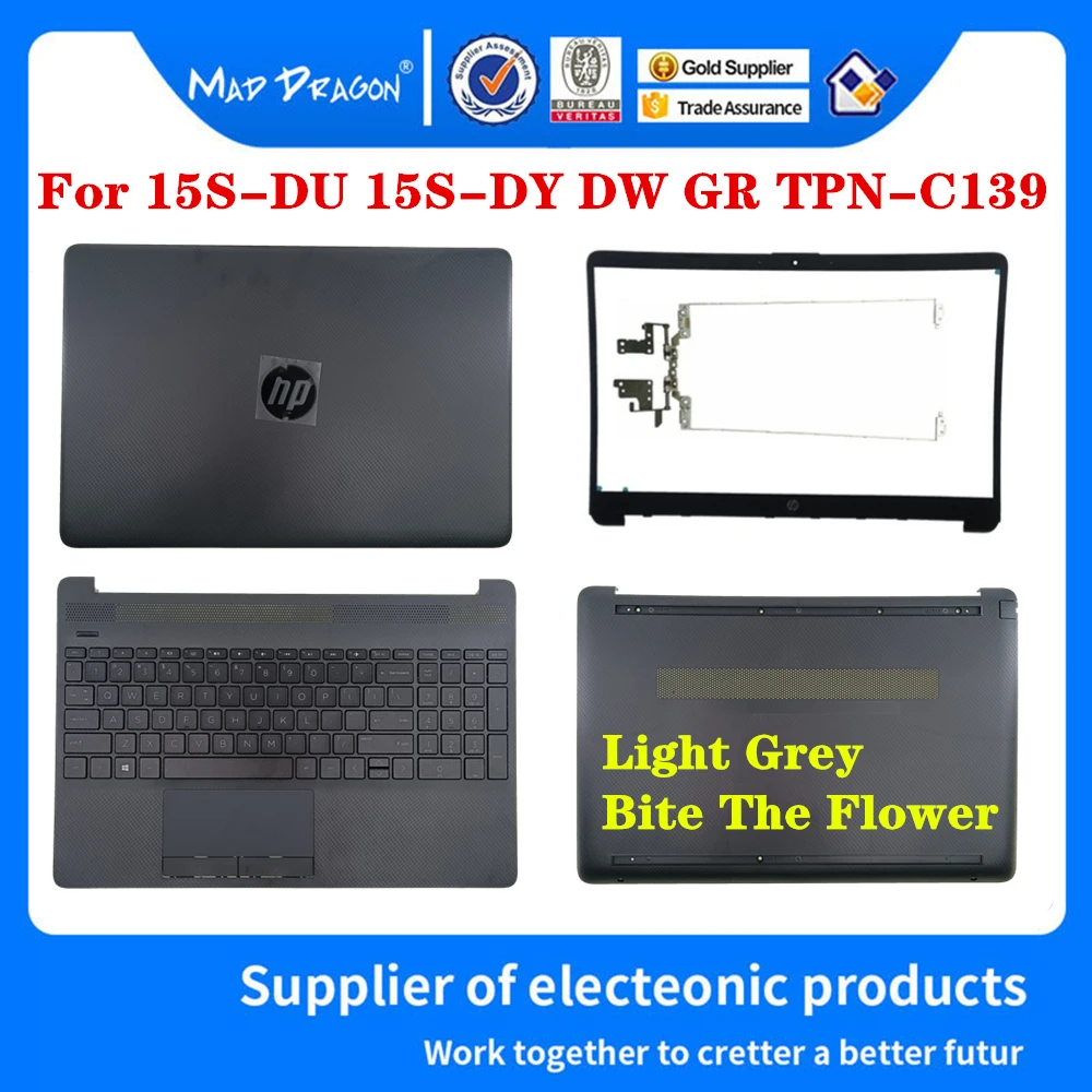 New L94454-001 For HP 15s-du 15s-dy 15-DW LCD Rear Lid Back Cover Top Case  Gray