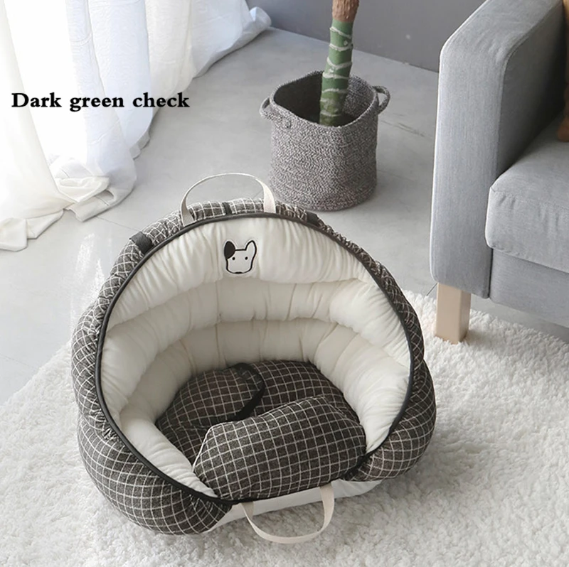 Dark green Автомобильный коврик для питомцев, марлевые водонепроницаемые дышащие автомобильные коврики, дорожная сумка R117 - Цвет: Dark green
