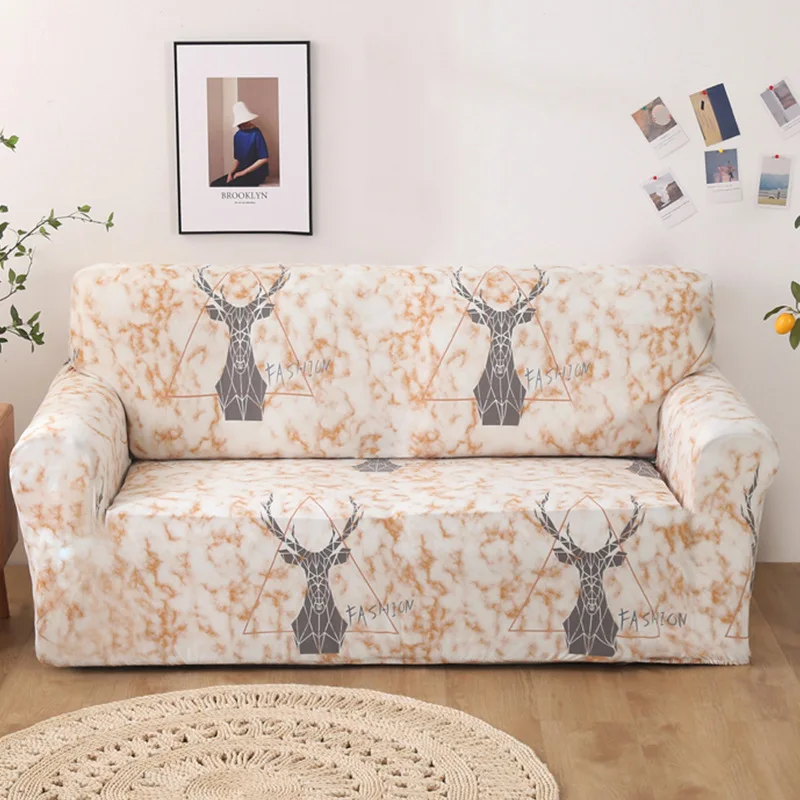 

1/2/3/4 Seater Stretch Slipcovers Sectional Elastic Stretch Sofa Cover For Living Room Couch Cover L Shape Armchair Cover