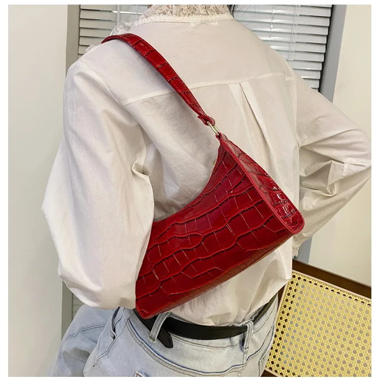 Casual Leather Women's Shoulder Bag Chain Leather Shoulder Bags Underarm  Handbags for Women Bags Sac A Main Femme Bolso Mujer shoulder bags for kid