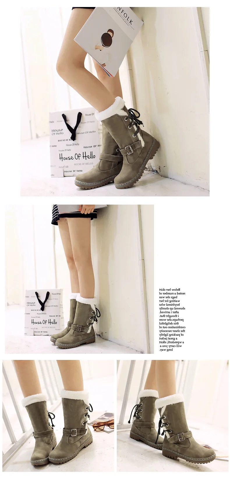 Зимние сапоги; женские теплые бархатные ботинки; Shoes2019; зимние женские ботинки до середины икры на шнуровке; женские ботинки; botas Botines; женская обувь