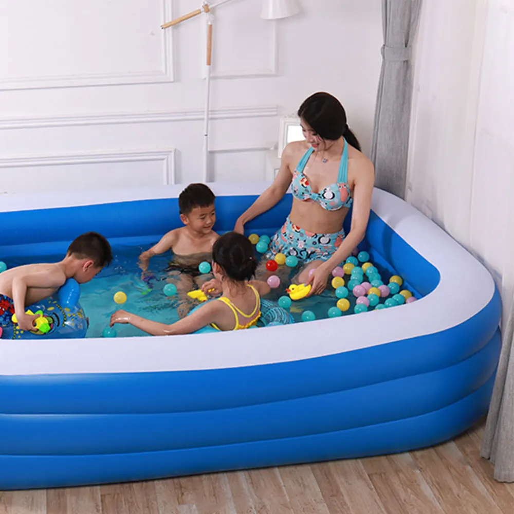 Inflatable Swimming Pool Portable Outdoor Children's Indoor Baby swimming Summer kid Water Toys large family pools | Спорт и