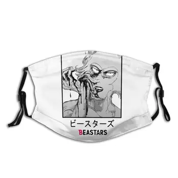

Beastars Non-Disposable Mouth Face Mask with Filter Animal Wolf Anime Anti Bacterial Dust Mask Respirator Mouth Muffle