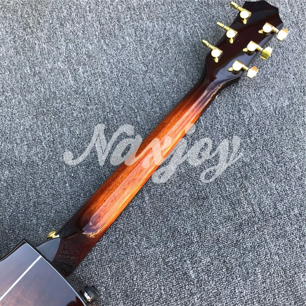 Высокое качество Ebony fingerboard Chaylor K24ce Акустическая гитара, фабрика Cutaway K24 Solid koa гитара