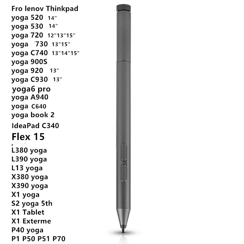 Stylus Active Pen 2 for Lenovo Flxe 6 14"/11" Flxe 5 14"/15" Flxe 14/15IWL  Miix 5plus IdeaPad C340 Yoga 530 GX80N07825|Tablet Touch Pens| - AliExpress