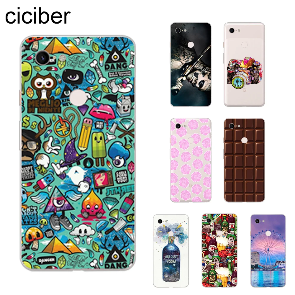 

ciciber Chocolate camera Phone Cases For Google Pixel 3 2 XL Soft Silicone TPU Back Cover for Pixel 3XL 2XL Fundas Coque Shell