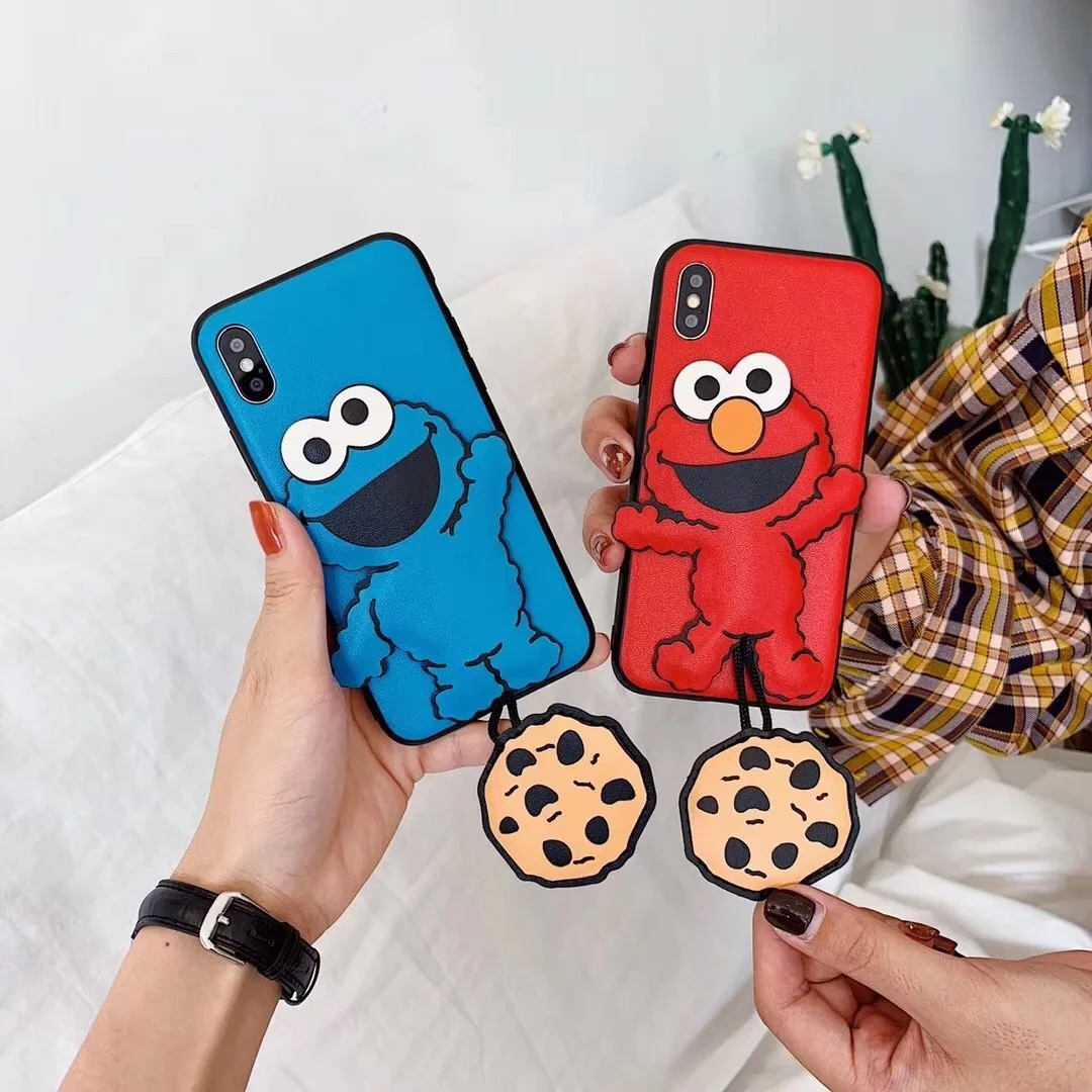 Cartoon Cute Sesame Street Pendant Applicable iphonexs MAX Phone Case iPhone 8/7 Plus Phone Case I6