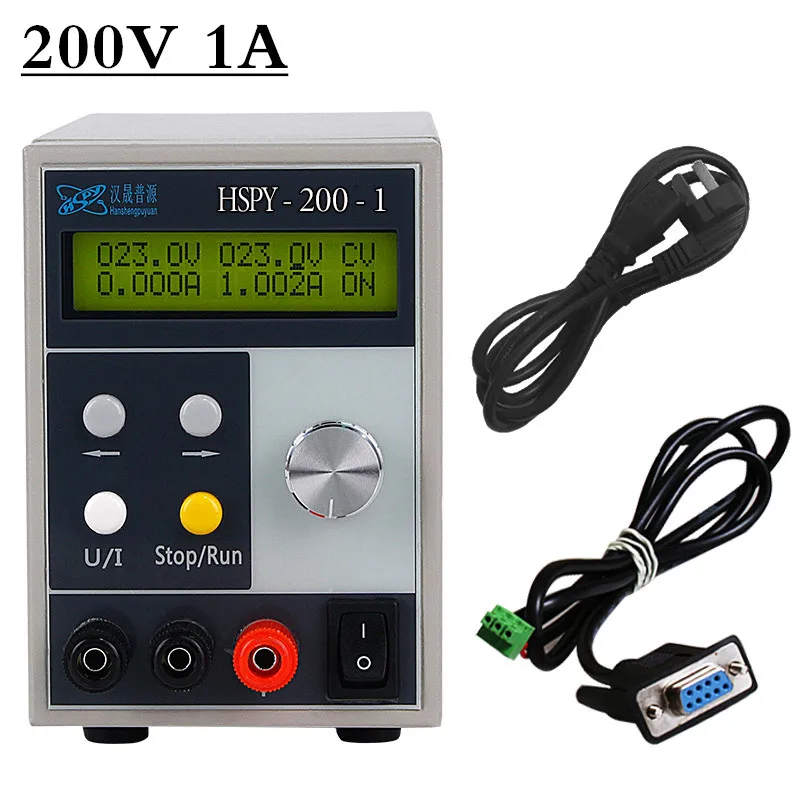 200V 1A hdspy DC импульсный источник питания лабораторный Регулируемый профессиональный источник питания программируемый настольный источник питания цифровой 220V - Цвет: 200V 1A