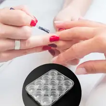 12 Сетки хранение накладных ногтей коробка Пластиковый Органайзер 12 отделений дизайн ногтей Alex прозрачный чехол Макияж держатель ювелирных изделий съемный