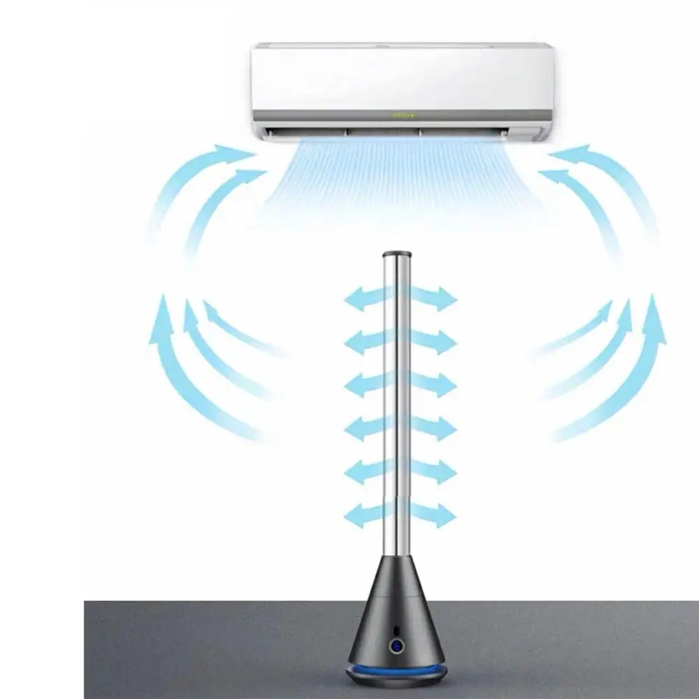 

26W Tower Fan with Remote Control bladeless fans electric fan Timer Shut-Off Function Dust Filter Quietset 8-Speed Whole-Room