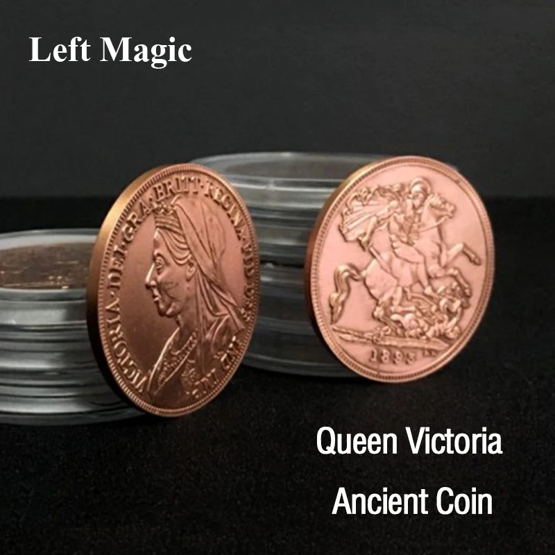 

Queen Victoria Ancient Coin (Copper,Dia 3.8cm) Magic Tricks Magician Accessories Close Up Illusion Prop Appear Vanish Coin Magic