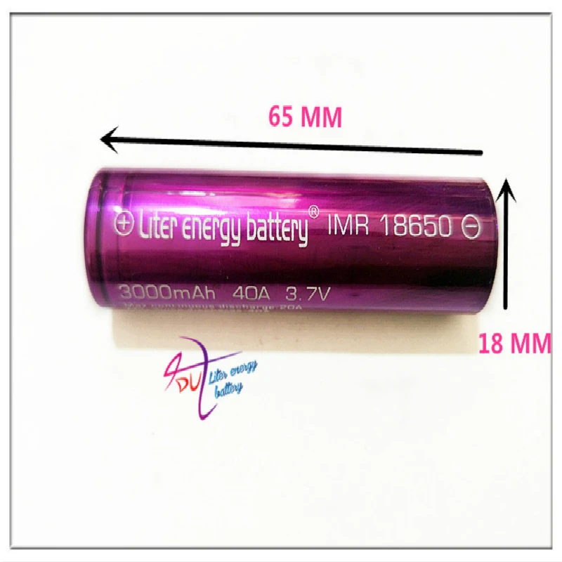Литиевая батарея электронная сигарета батареи 18650 3000 mah 40a Li-Mn аккумуляторной батареи и чехол для vtwo RX2/3 RX200s