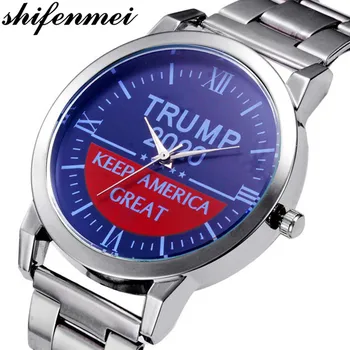 

shifenmei Trump Mens Watches Top Brand Luxury 2020 Watch Silver Golden Quartz Wristwatch Male New Arrivals Clock Timepieces Gift