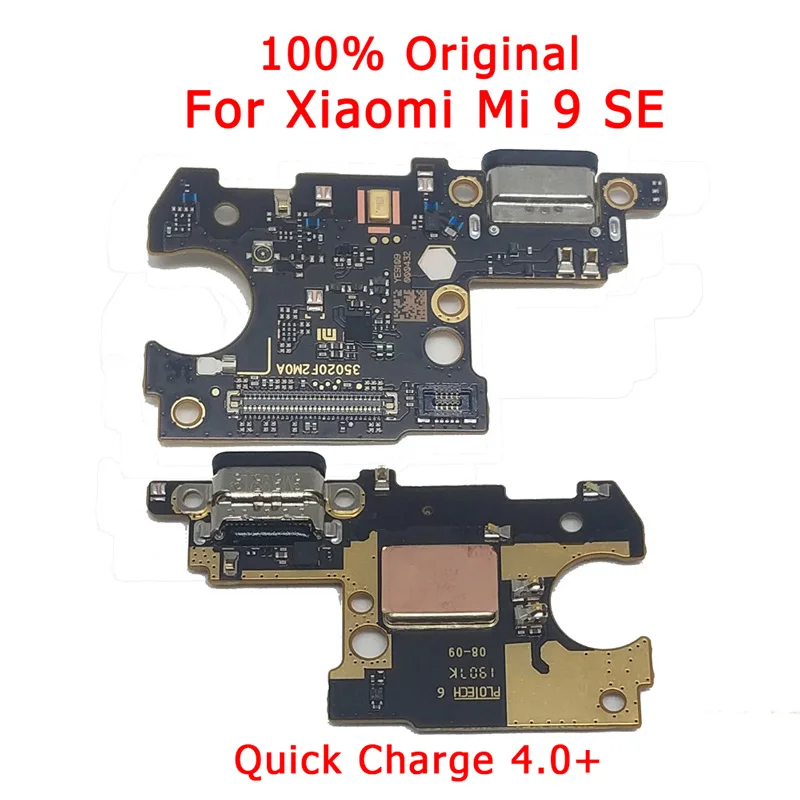 Оригинальные запасные части для Xiaomi Mi 9 SE плата зарядного порта печатной платы для Xiaomi Mi 9SE USB штекер гибкий кабель, запчасти для ремонта