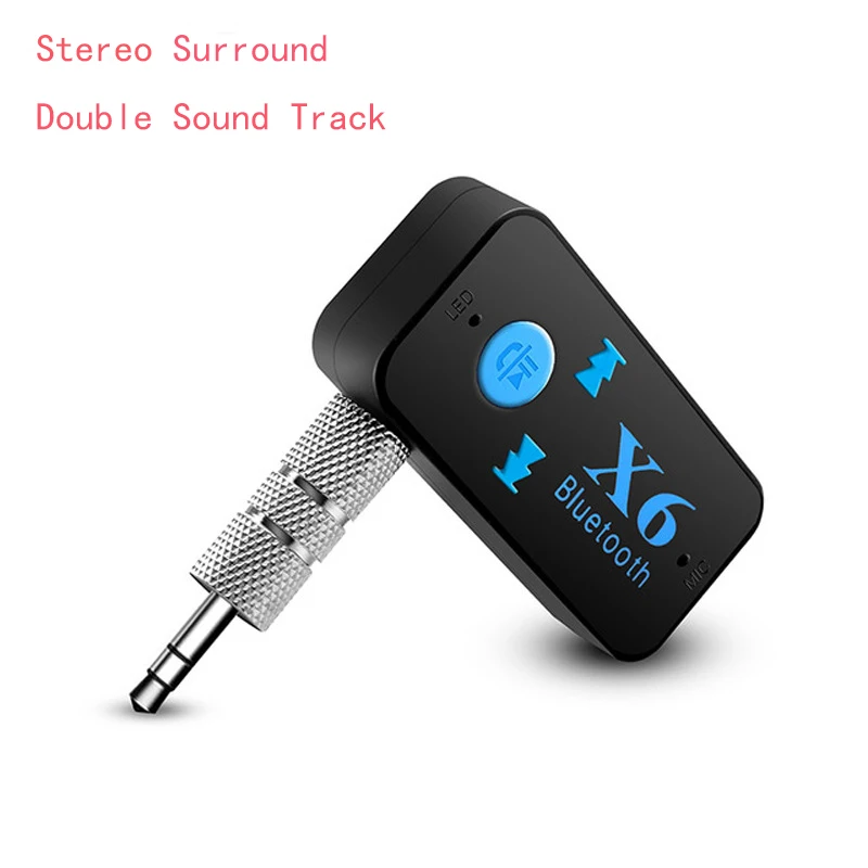 With Microphone Bluetooth 5.0 Receiver Wireless Stereo Music Audio Receiver with Microphone 3.5mm Jack Car Aux Bluetooth Adapter Support TF Card - Цвет: With Microphone