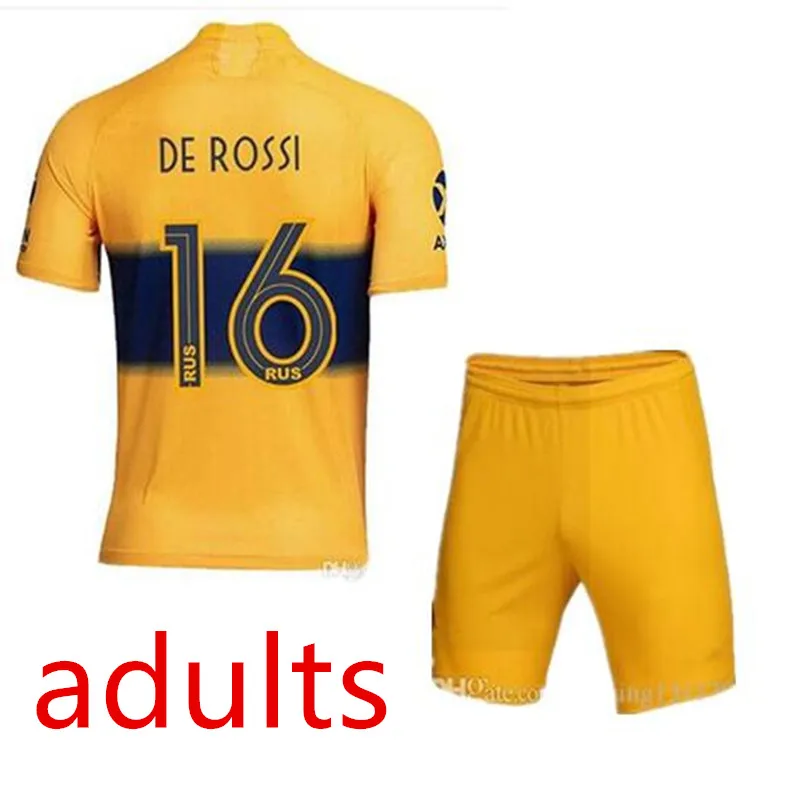 Комплект для взрослых,, Boca Juniors, футболка для футбола, домашняя, 19, 20, GAGO, OSVALDO, PEREZ DE ROSSI, TEVEZ, PAVON, JRS, Спортивная футболка для футбола - Color: shirt