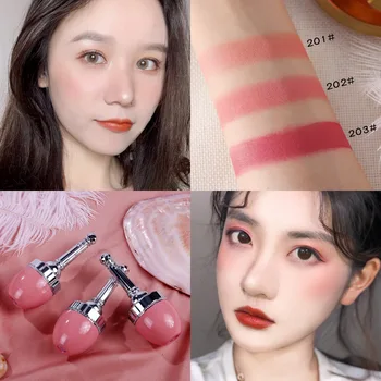 

cheek red makeup lasting moisturizing and brightening complexion women sun-dried red productos de belleza maquillaje