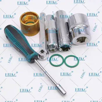 

ERIKC Cat 320D C6 C6.4 Injector Selenoid Valve Gap Stroke Adjusting Measuring Tool Kits for Caterpillar 320D C6 C6.4