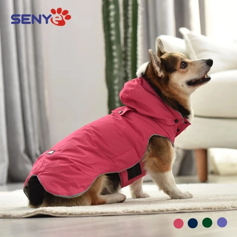 Winter Autumn Pet Clothes For Dog Waterproof Hooded Jacket Dogs Warm Outdoor Chihuahua Small Medium | Дом и сад